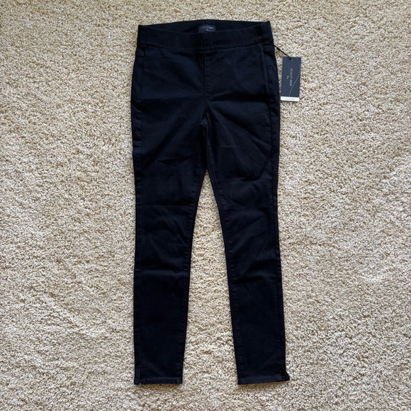 NYDJ Pants - NYDJ Sculpt-Her Nova Pull On Skinny Ankle Slit Pants Black XS NWT